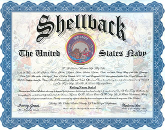 shellback certificate